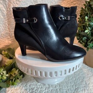 Impo Black Heeled Ankle Boots